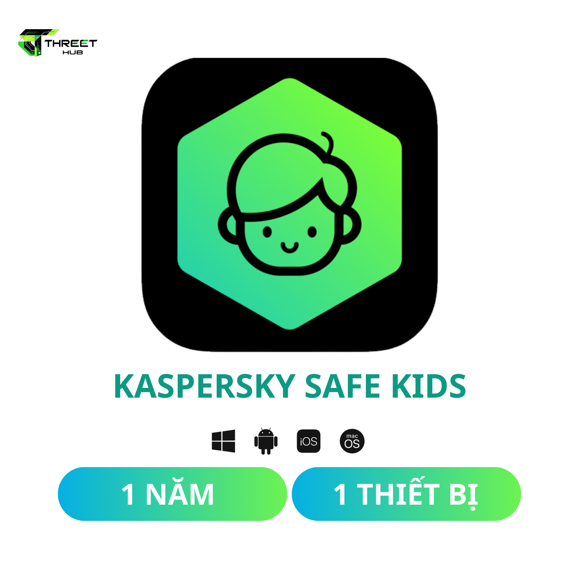Kaspersky Safe Kids – 1 thiết bị – Giám sát an toàn cho trẻ khi sử dụng internet